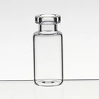 Round Vial Flat Round Transparent Liquid Powder Low Borosilicate Sterilized 10ml Caps Glass Vial 5ml
