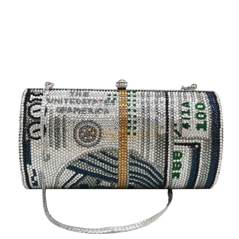 diamond money clutch