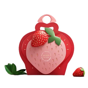 Candy, cookies, chocolate, snack gift box custom cute strawberry packaging shaped box,wedding gift boxes