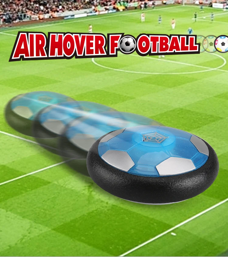 product led light up soccer ball and portable goals air hover football training set indoor and outdoor agility practice kit for kids-1