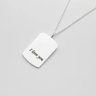 Jewelry Factory Direct Sales Men's Military Pendant Necklace Gold-plated Custom Personalized Jewelry