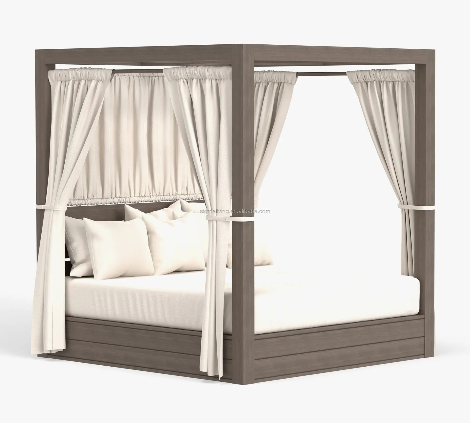 Pool garden sets sunbed canopy bed wood furniture metal teak outdoor daybed