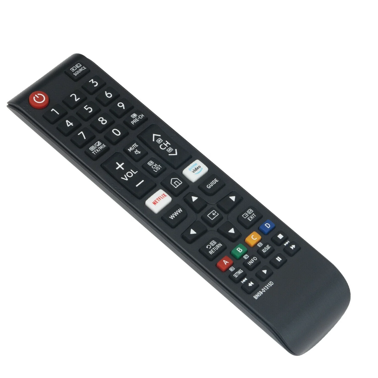 Replacement BN59-01315D Remote Control fit for Smart LED  With NETFLIX, Prime Video, Raukten TV