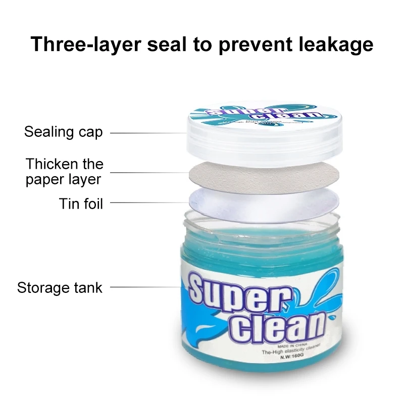 Portable Car Clean Glue Gel Sticker Recycling Universal Gap Cleaning Gel For Keyboard Computer