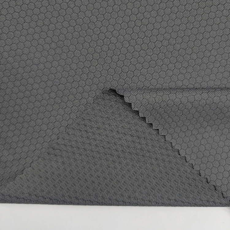 Global Recycle Standard Certificated 90% Recycled Polyester 10% Spandex Jacquard Knit Fabric for Man details