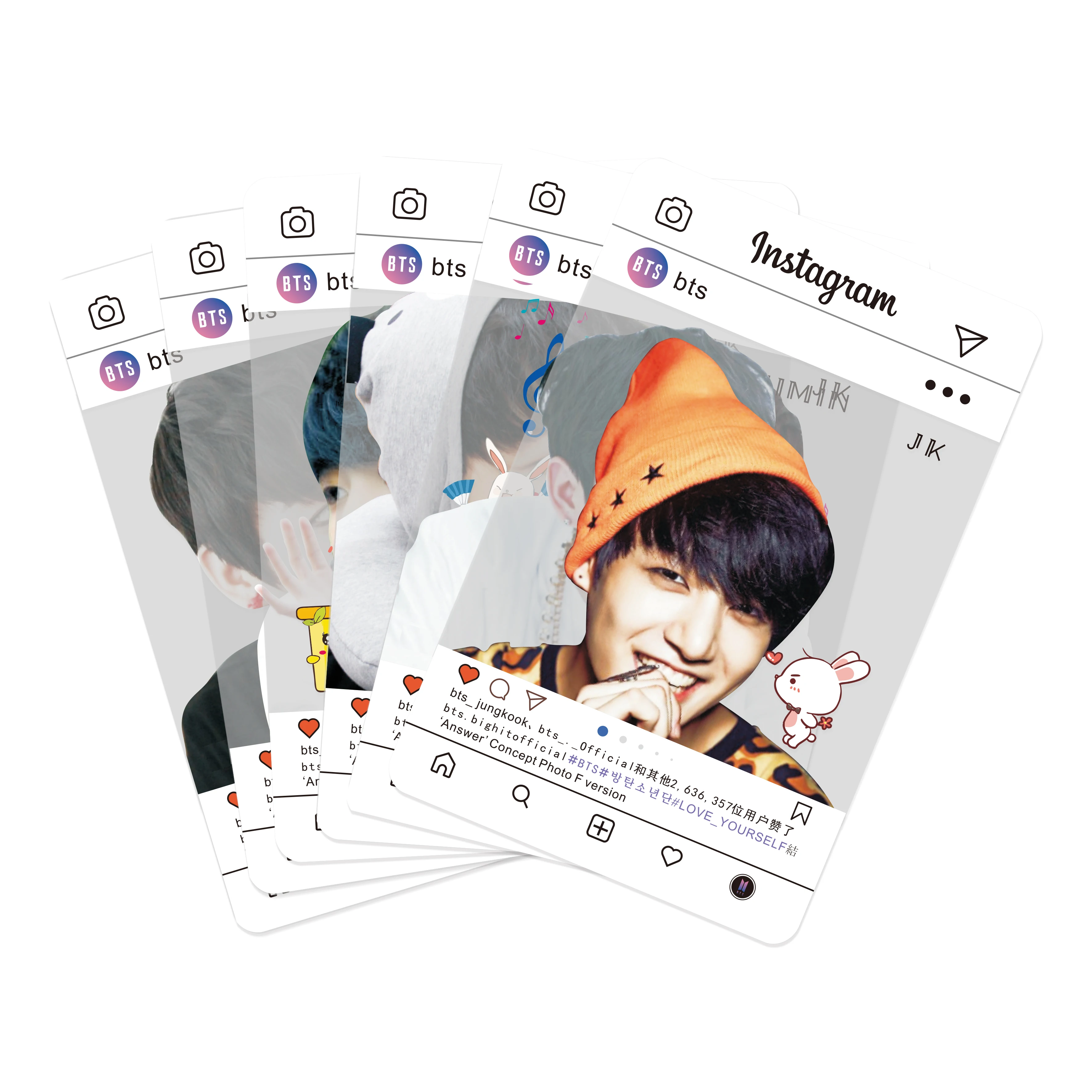 Inkjet printable photo card / hot selling kpop product