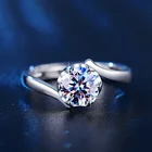 Rings Bridal Ring Wedding Rings For Women Moissanite Trendy Jewelry Bridal Engagement Ring Adjustable