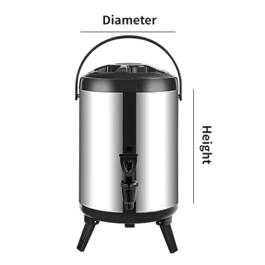 304 Stainless Steel Food Container Stainless Steel Insulation Barrels of thermos pump dispenser