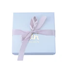 Cheap Gift White Cheap Recyclable Custom Logo Jewelry Gift Ring Pendant Bangle Necklace Choker Earring Bracelet Gift Box