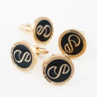 Custom Wholesale Business Men's Famous Brand Cufflinks And Studded Stainless Steel Cufflinks