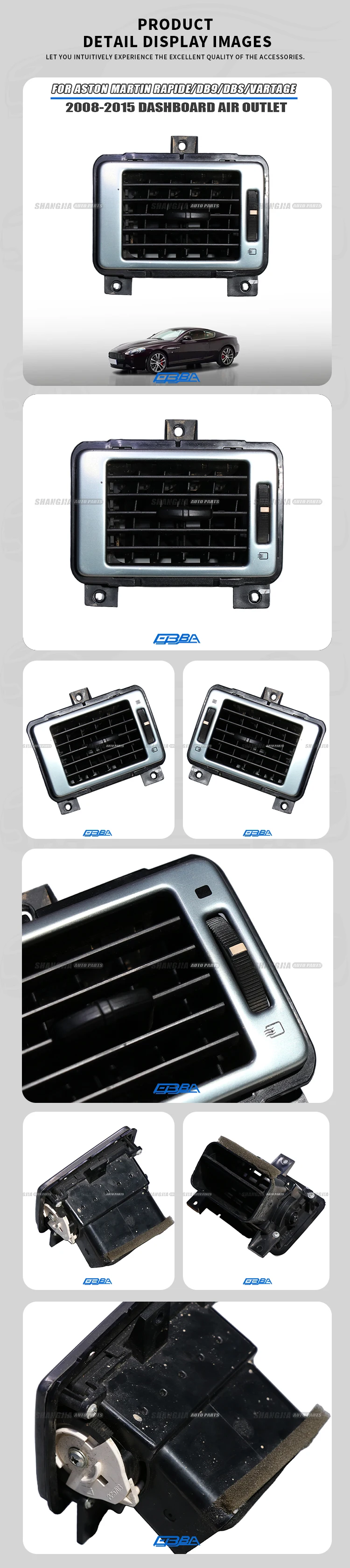 Hot Selling Dashboard Air Vent AC Vent For Aston Martin Rapide DB9 DBS Vantage 2008 2015 OEM 4G43046B30AB Original Used Part manufacture