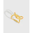 On Earrings High Quality 925 Sterling Silver Jewelry X Shape Ear Cuff Clip On Earrings