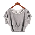 Fashion Ladies 2022 Fashion Summer Casual Women's Tops Waist Cropped Ladies Top