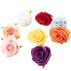 Rose Artificial Corner Rose Flower Head Wholesale Wedding DLY Series Artificial Rose Flower Head Rich Rose