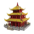 3d Puzzle Diy Chinese Style Architecture Wooden 3D Puzzle Kids Brain Puzzle 3D Building Toys Puzzle Diy