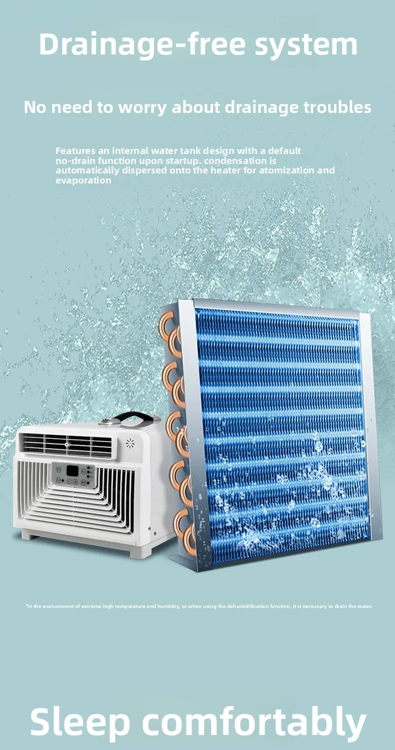 Window Air Conditioner, Portable, 3400BTU, Battery - detail 16