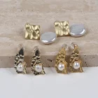 Pearl Earrings Pearl Wholesale Delicate Fashion Multi-style Metal Pearl Earrings 2021