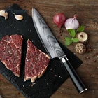 Sheath Kitchen Knives Vg10 8 Inch Damascus Knife Kitchen Damascus 67 Layers VG10 Knife With Sheath