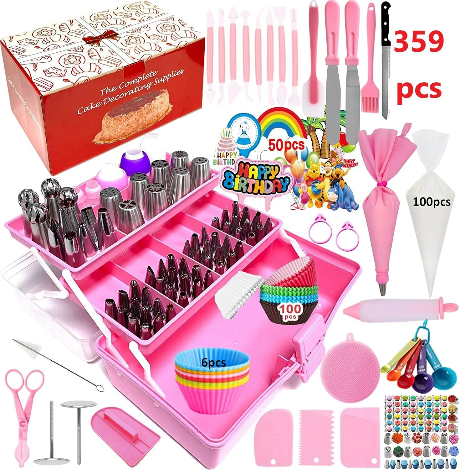 cake tools and accessories bakeware set Cake turntable decoration nozzle set DIY kitchen bakery baking tools cake tools