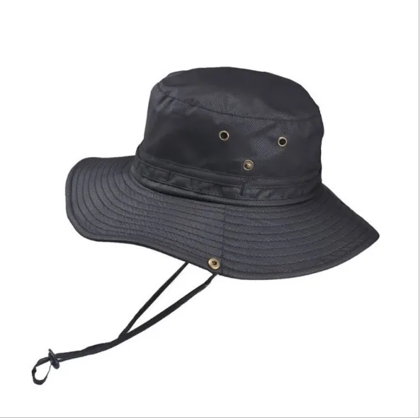 black fisherman bucket hat