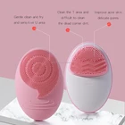 Skin Sonic Massager 2 AA Battery Powered Replaceable Sonic Silicone Facial Cleansing Massager For All Skin Type