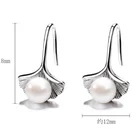 Earrings Earrings Ginkgo Leaf Shape With Pearl S925 Sterling Silver Earrings