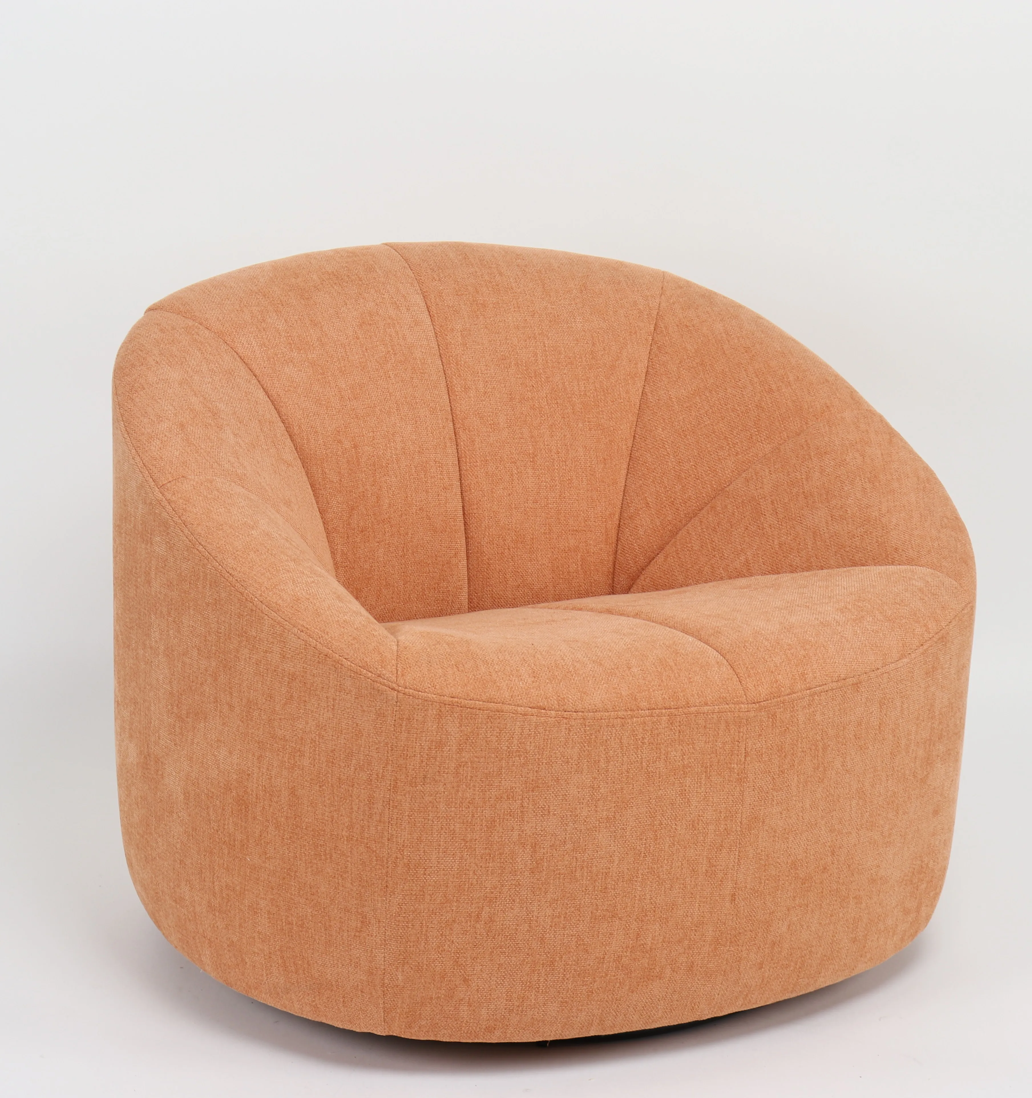 Modern Cushioned Metal Base 360 Swivel Chair Tufted Club Armchair Accent for Living Room details