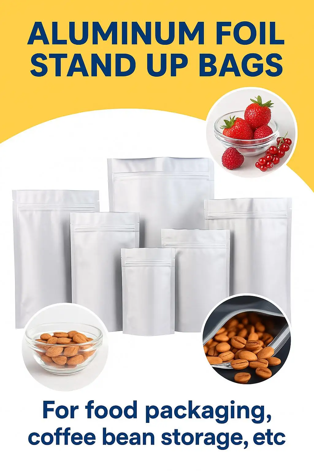 Stand-up Zipper Pouch Aluminum Foil Light Smell Proof Water Heat for Pet Food Baby Food Potato Chips Sugar Lollipops - detail 5
