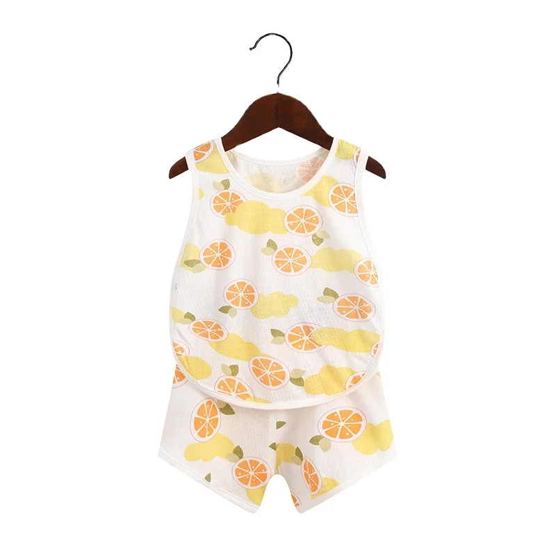 Nice price summer baby vest clothes good quality baby boys clothing sets newborn girls outfit suits