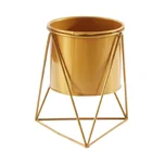 Decor Cheap Price Wholesale Home Decor Tree Plant Decorative Flower Stand Gold Metal Pot