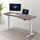 Desk Wholesale Popular Dual Motor 2 Stage Contour Shape Desktop 150x78 Electric Standing Desk