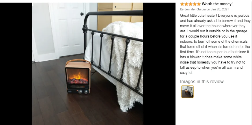Flame Effect Electric Fireplace, 1000W, 110-240V - detail 24