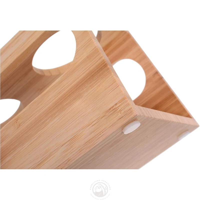 New Arrival Water Bottle Organizer Stand Storage For Cabinet Kitchen Countertops 12 Freestanding Bamboo Water Bottle Holder Rack