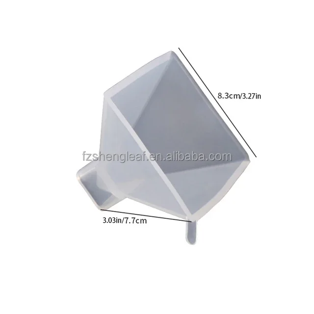 product pyramid crystal silicone resin molds for making candle craft art supplies eco friendly diy wholesale opp bag custom size-8
