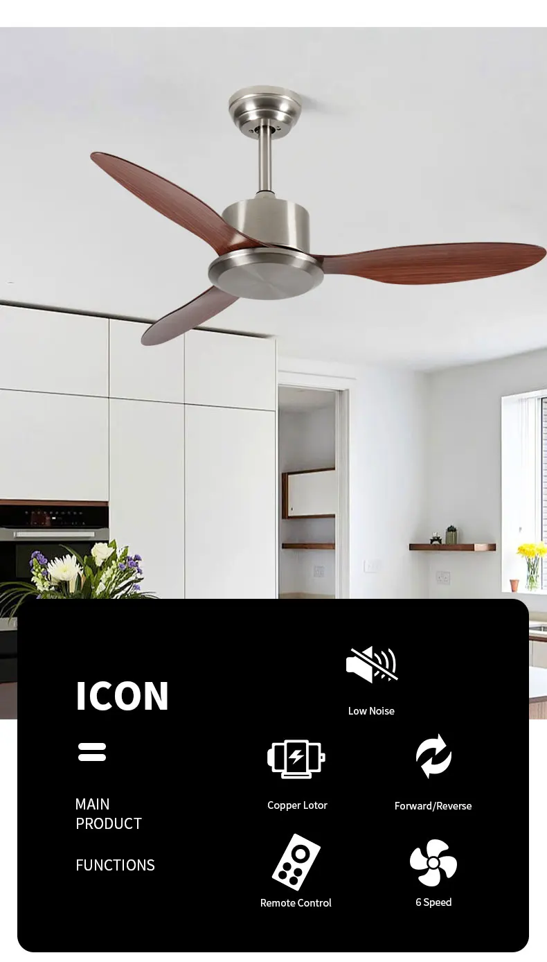 product wholesale modern white abs blade led ceiling fan dc motor remote control reversible bldc motor for living dining outdoor use-1