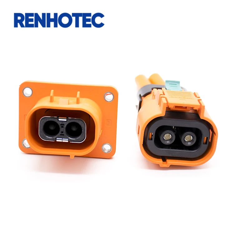 High Voltage Resistance Connector Terminal 50A HVIL Electrical Plastic Plug Socket