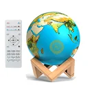 Prayer Mp3 Player Muslim Prayer App Control 16GB Memory Earth Night Light Mp3 Player Touch Lamp Quran
