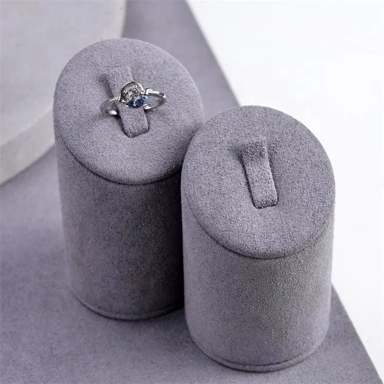 new high quality custom suede micro fibre jewelry display for ring pendant earring bracelet necklace display stand