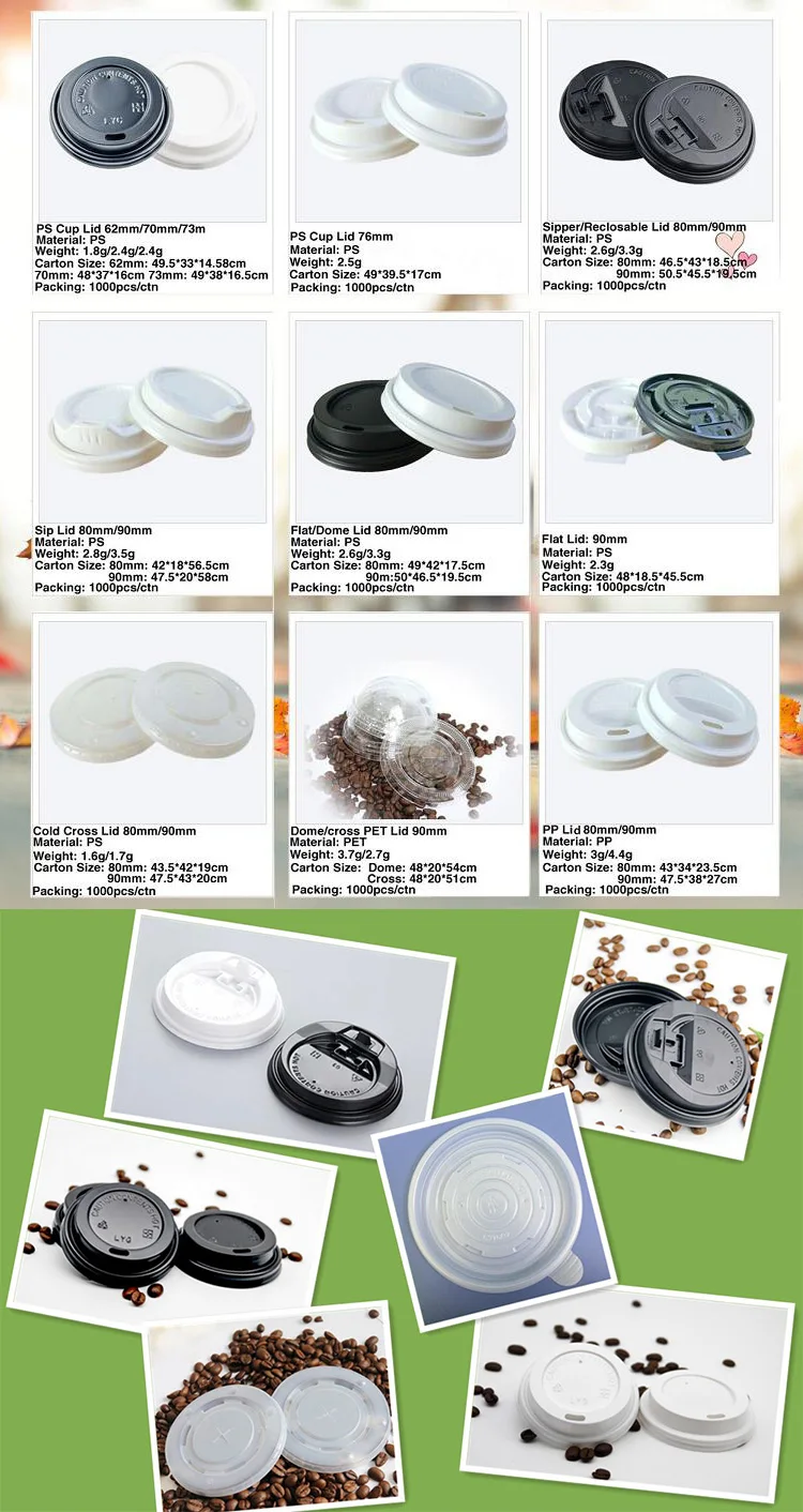 Paper cup lids