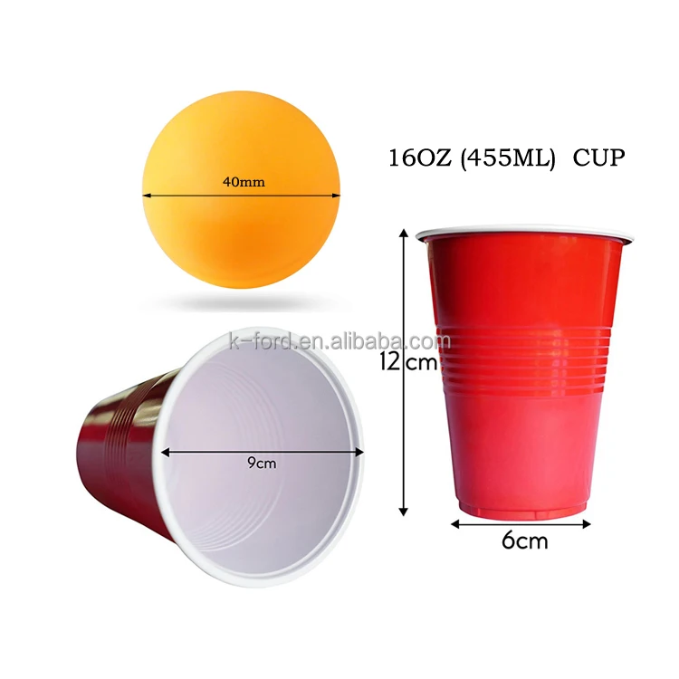 24Pcs BEER PONG SET Drinking Game Alcohol American Red Cup Beer Pong Frat Party 