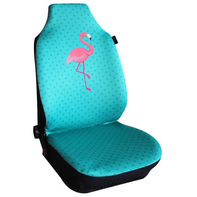 High Quality Universal Polyester Colorful 4 pcs Car Seat Cover Well-fit Factory White Color Fabric Car Seat Cover