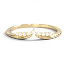 14k Gold Diamond Gemnel Jewelry 925 Silver Luxury 14k Gold Plated Classical Simple Diamond Rings