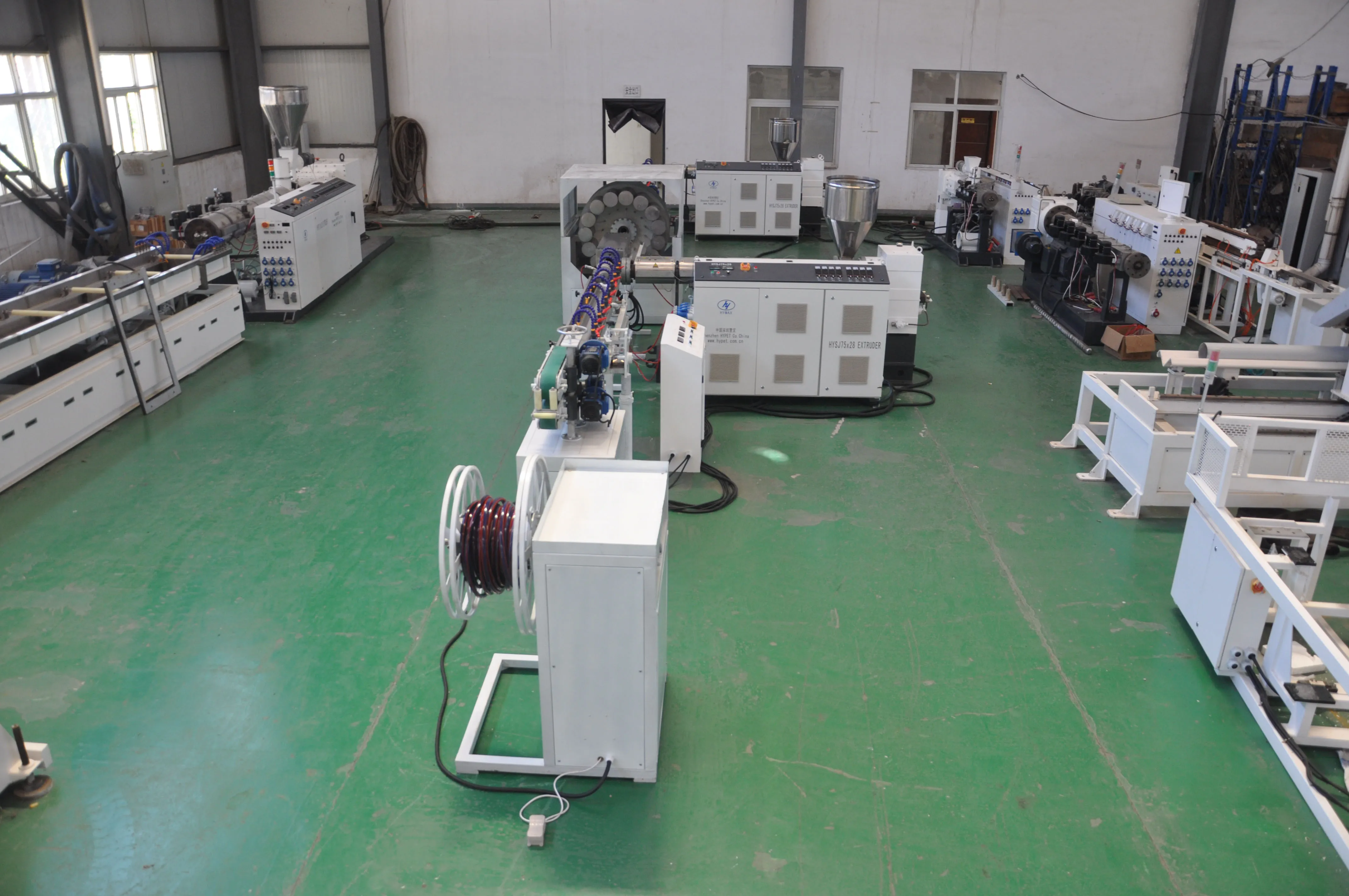 Hypet Plastic PVC Garden Flexible Fiber Renforced Pipe Making Machine / PVC Garden Tapis de production 2