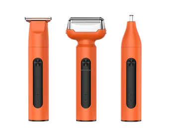 MIOCO Rs6226 Professional 3-in-1 Cordless Shaver Set Hair Trimmer Clipper Nose Trimmer Rechargeable Fast Charge Stainless Steel