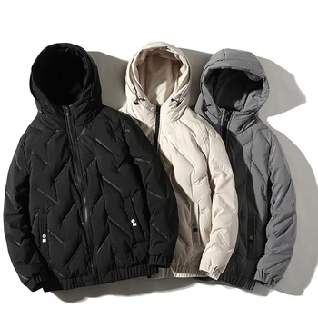new model 2022 high quality solid color basic heated jacket for men down jacket men duck feather jacket winter men