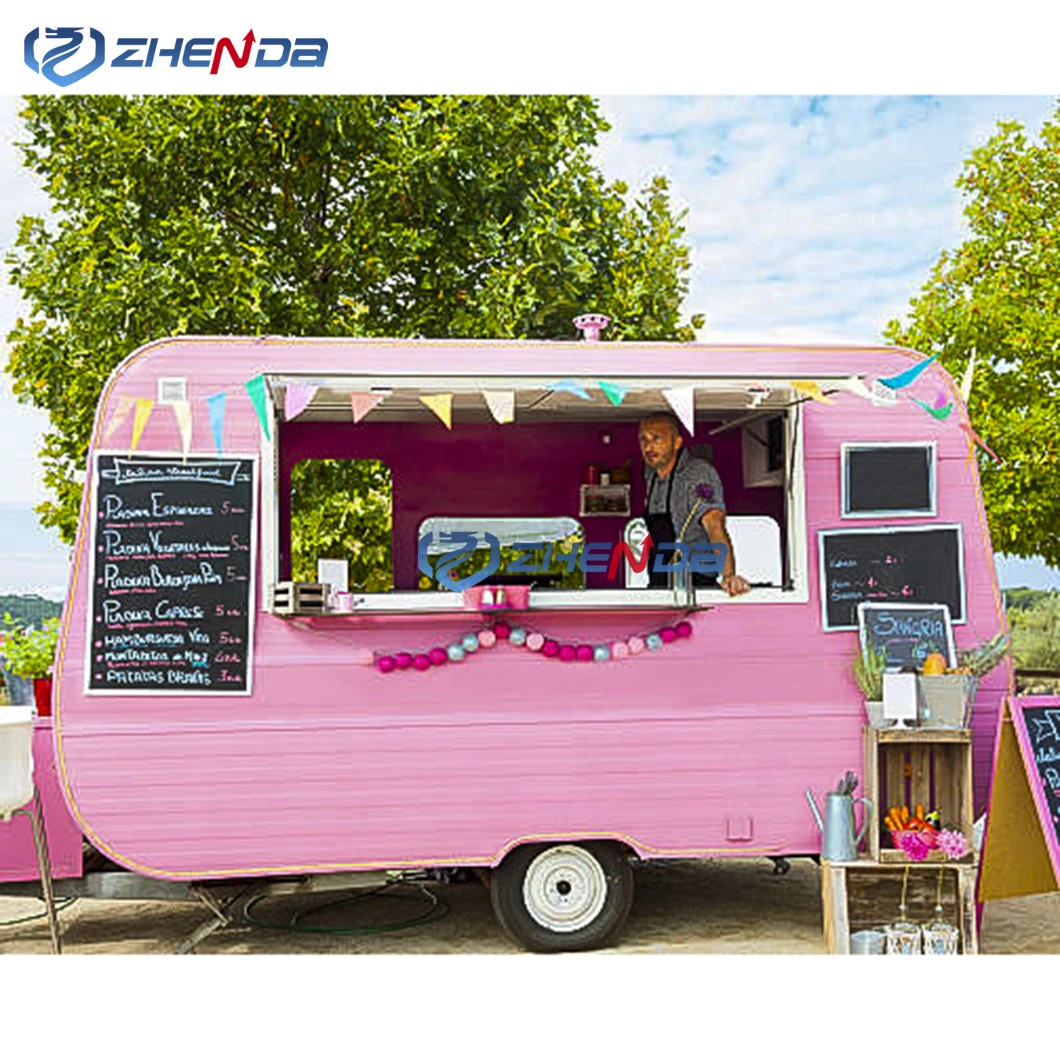 Multifunctional Street Mobile Catering Trailer Food Truck Mobile Snack Food Truck for Sale