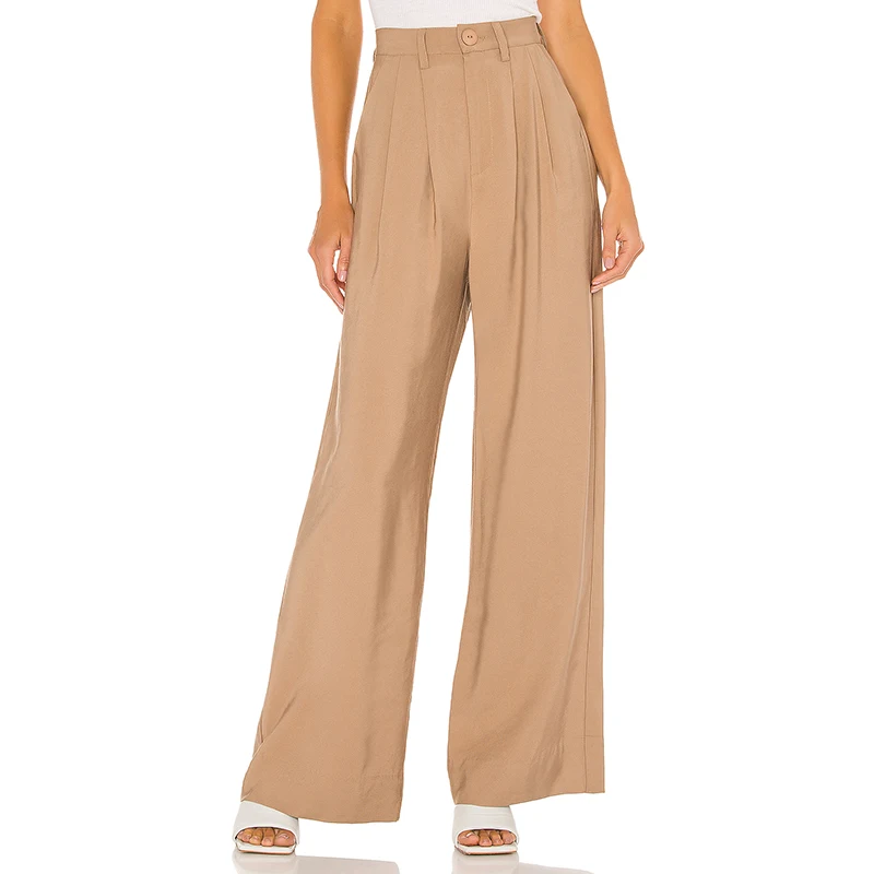 Lady New Arrival Poly Wide Leg Pant 