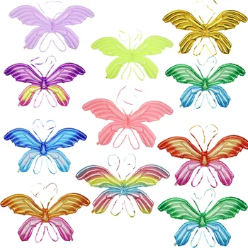 Hot Sale Angle Children Back Hang Aluminum Foil Butterfly Wing Balloon For Kids