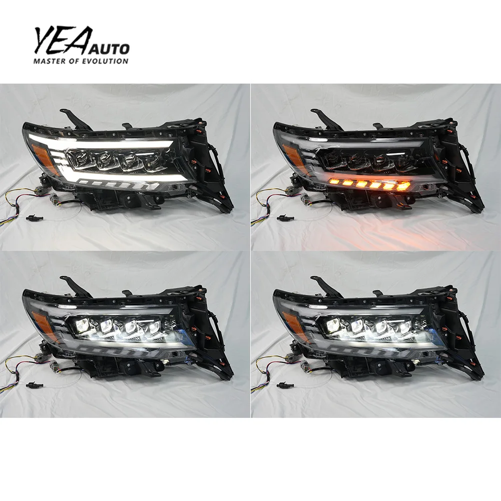 product upgrade 4 eyes head light led headlight headlights head lamp for toyota land cruiser prado fj150 lc150 2018 fj 150 headlamp-7