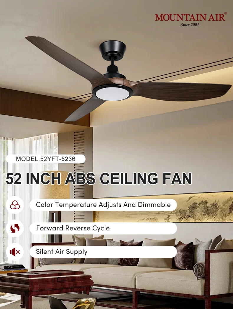 Ceiling Fan, 52-Inch, LED, ABS, 220V - detail 4